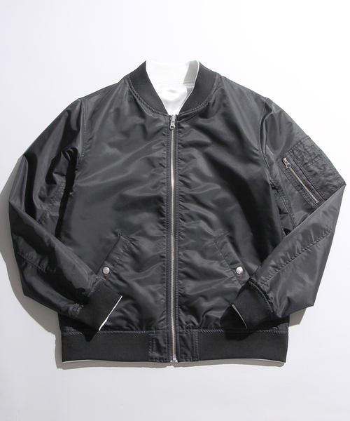 WEGO(ウィゴー)の「WEGO/リバーシブルスカジャン(スカジャン・メンズ・ブラック/ホワイト/ネイビー・LARGE/MEDIUM)」の9枚目の写真