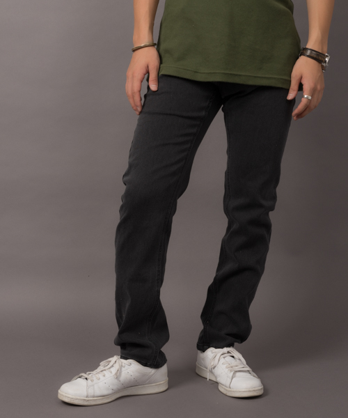 MANGROVE（マングローブ）の「【MANGROVE】ストレッチテーパードデニムパンツ-ストレッチスリムスキニーパンツ（デニムパンツ・メンズ・グレー/ブルー/ライトインディゴブルー/ライトブラック/インディゴブルー/ブラック/ダークインディゴブルー/ネイビー/スミクロ/ダークネイビー/ブラック×ブルー/ライトグレー/シルバーグレー/ワンウォッシュ/コバルトブルー/ダークブルー/ライトブルー/ノンウォッシュ/クリアブルー/ダークグレー/チャコールグレー・LARGE/MEDIUM/SMALL/X-LARGE）」の3枚目の写真