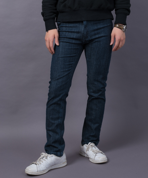 MANGROVE（マングローブ）の「【MANGROVE】ストレッチテーパードデニムパンツ-ストレッチスリムスキニーパンツ（デニムパンツ・メンズ・グレー/ブルー/ライトインディゴブルー/ライトブラック/インディゴブルー/ブラック/ダークインディゴブルー/ネイビー/スミクロ/ダークネイビー/ブラック×ブルー/ライトグレー/シルバーグレー/ワンウォッシュ/コバルトブルー/ダークブルー/ライトブルー/ノンウォッシュ/クリアブルー/ダークグレー/チャコールグレー・LARGE/MEDIUM/SMALL/X-LARGE）」の20枚目の写真