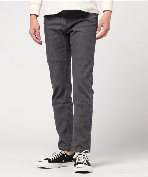 MANGROVE（マングローブ）の「【MANGROVE】ストレッチテーパードデニムパンツ-ストレッチスリムスキニーパンツ（デニムパンツ・メンズ・グレー/ブルー/ライトインディゴブルー/ライトブラック/インディゴブルー/ブラック/ダークインディゴブルー/ネイビー/スミクロ/ダークネイビー/ブラック×ブルー/ライトグレー/シルバーグレー/ワンウォッシュ/コバルトブルー/ダークブルー/ライトブルー/ノンウォッシュ/クリアブルー/ダークグレー/チャコールグレー・LARGE/MEDIUM/SMALL/X-LARGE）」の7枚目の写真