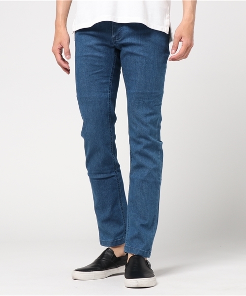 MANGROVE（マングローブ）の「【MANGROVE】ストレッチテーパードデニムパンツ-ストレッチスリムスキニーパンツ（デニムパンツ・メンズ・グレー/ブルー/ライトインディゴブルー/ライトブラック/インディゴブルー/ブラック/ダークインディゴブルー/ネイビー/スミクロ/ダークネイビー/ブラック×ブルー/ライトグレー/シルバーグレー/ワンウォッシュ/コバルトブルー/ダークブルー/ライトブルー/ノンウォッシュ/クリアブルー/ダークグレー/チャコールグレー・LARGE/MEDIUM/SMALL/X-LARGE）」の11枚目の写真