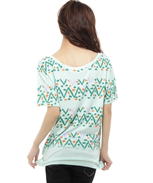 Another Edition（アナザーエディション）の「AE スヌーピー ウエスタン BIG T（Tシャツ/カットソー・レディース・オレンジ/ライム・フリー）」の4枚目の写真