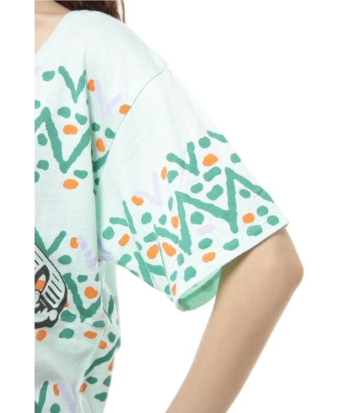 Another Edition（アナザーエディション）の「AE スヌーピー ウエスタン BIG T（Tシャツ/カットソー・レディース・オレンジ/ライム・フリー）」の6枚目の写真