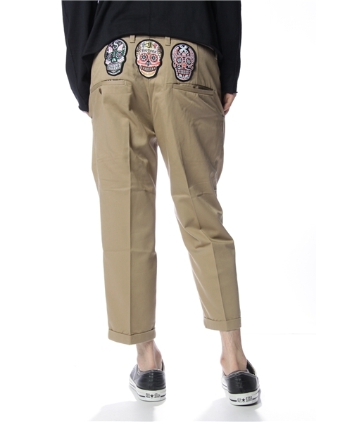 SASQUATCHfabrix.（サスクワァッチファブリックス）の「SASQUATCH SKULL CROPPED（その他パンツ・メンズ・ライトグレー/ベージュ/ネイビー・SMALL/MEDIUM/LARGE）」の2枚目の写真