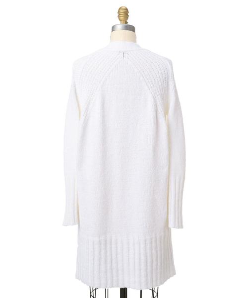 Drawer ホワイトカーディガン 長袖 Drawer（ドゥロワー）の「Drawer Vネック カーディガン（カーディガン