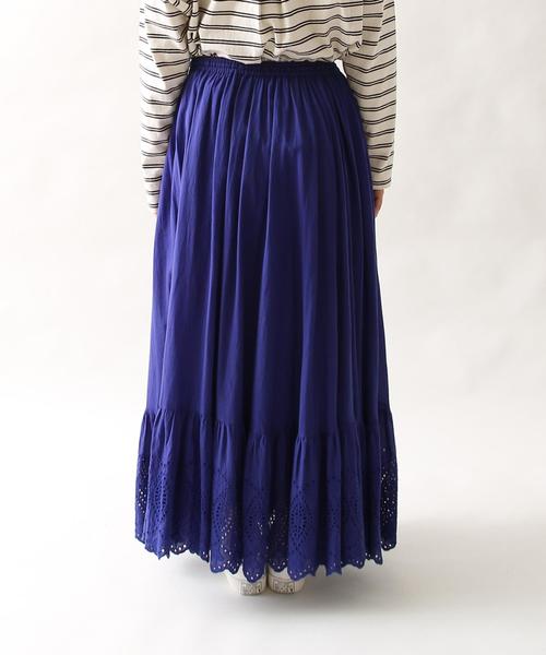 coen(コーエン)の「【『リンネル』2017/6月号掲載・『LEE』2017/5月号掲載・Market】スカラップレースマキシスカート(スカート・レディース・ホワイト/コバルトブルー・FREE)」の7枚目の写真