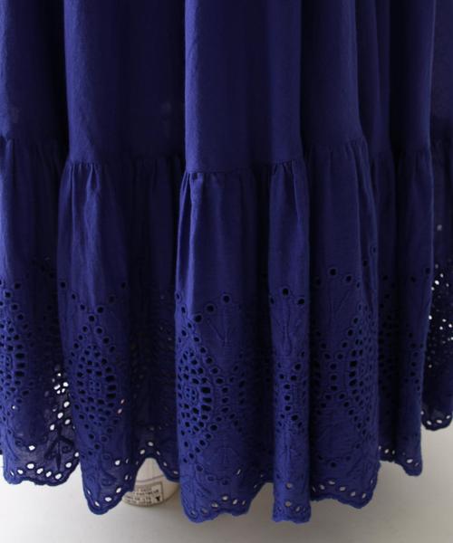 coen(コーエン)の「【『リンネル』2017/6月号掲載・『LEE』2017/5月号掲載・Market】スカラップレースマキシスカート(スカート・レディース・ホワイト/コバルトブルー・FREE)」の9枚目の写真