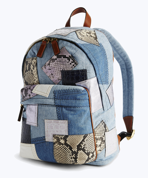 【希少】マークジェイコブス ニューヨーク　リュック バックパック デニム MARC JACOBS（マークジェイコブス）の「BIKER_DENIM PATCHWORK