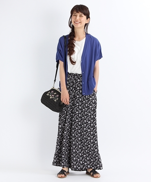 studio CLIP（スタディオクリップ）の「14ゲージコットンコンパクトカーディガン（カーディガン/ボレロ・レディース・ブルー/グリーン/スモーク/ライトグレー・FREE）」の8枚目の写真