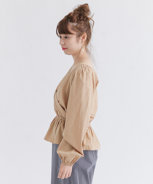 URBAN RESEARCH Sonny Label（アーバンリサーチサニーレーベル）の「2WAYシャーリングブラウス（シャツ/ブラウス・レディース・ベージュ/ピンク/ブラック・FREE）」の20枚目の写真