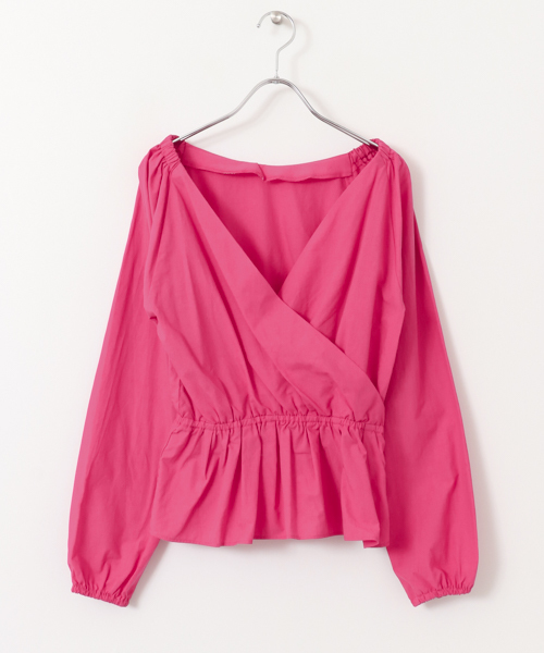 URBAN RESEARCH Sonny Label（アーバンリサーチサニーレーベル）の「2WAYシャーリングブラウス（シャツ/ブラウス・レディース・ベージュ/ピンク/ブラック・FREE）」の12枚目の写真