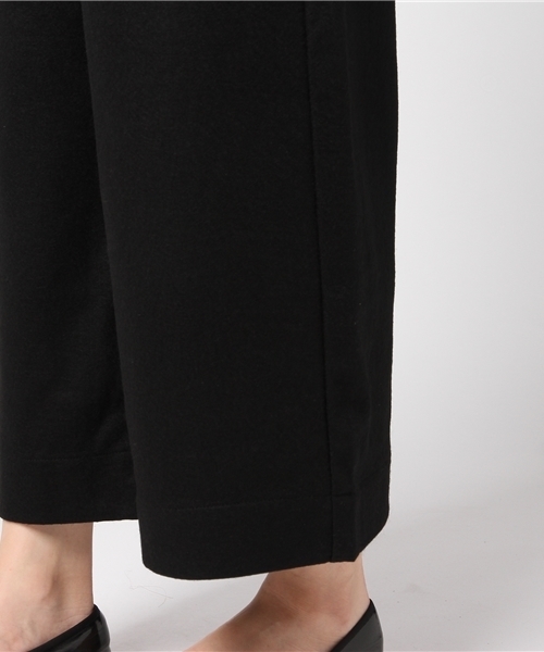 LBC（エルビーシー）の「T/Wジャージーサロペット                （つなぎ/オールインワン・レディース・ブラック/ブラウン・MEDIUM）」の5枚目の写真