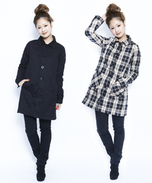 X-girl | REVERSIBLE A-LINE COAT(ステンカラーコート)