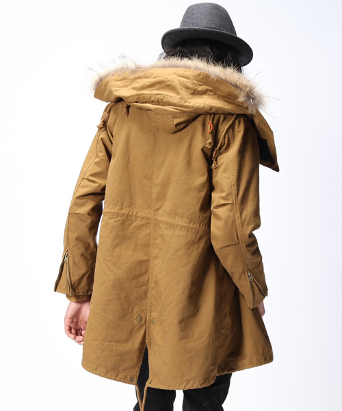 WEGO（ウィゴー）の「ラクーンM-51モッズコート（モッズコート・メンズ・グレイッシュベージュ/カーキ・MEDIUM/LARGE）」の13枚目の写真