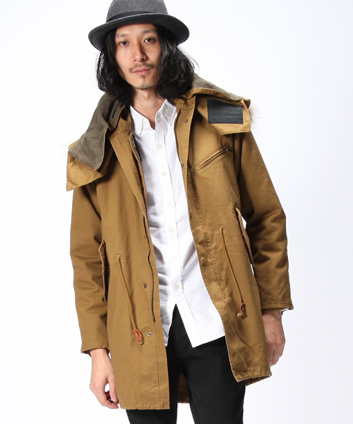 WEGO（ウィゴー）の「ラクーンM-51モッズコート（モッズコート・メンズ・グレイッシュベージュ/カーキ・MEDIUM/LARGE）」の3枚目の写真