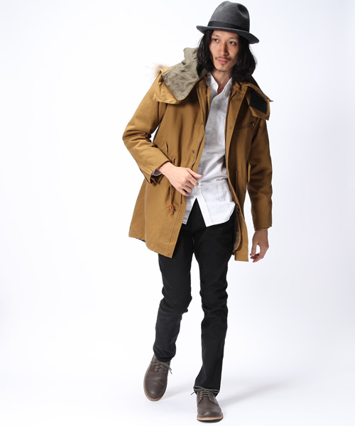 WEGO（ウィゴー）の「ラクーンM-51モッズコート（モッズコート・メンズ・グレイッシュベージュ/カーキ・MEDIUM/LARGE）」の14枚目の写真