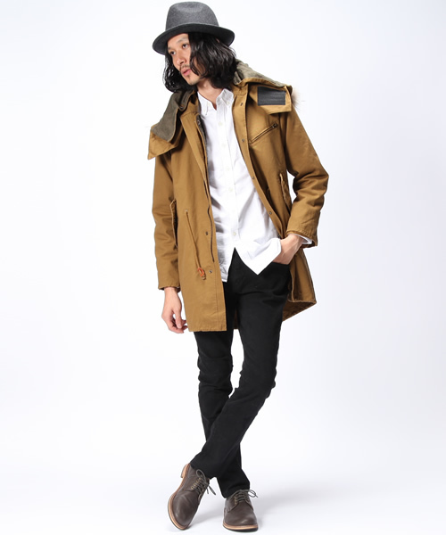 WEGO（ウィゴー）の「ラクーンM-51モッズコート（モッズコート・メンズ・グレイッシュベージュ/カーキ・MEDIUM/LARGE）」の15枚目の写真