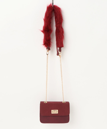 KOBE LETTUCE | バッグは小さめが可愛い☆アクセサリーのようにコーデを格上げ！ファーショルダーミニバッグ/レディース鞄/パーティーバッグ[B1106]神戸レタス(ショルダーバッグ)