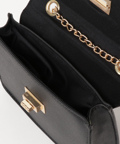 KOBE LETTUCE（コウベレタス）の「バッグは小さめが可愛い☆アクセサリーのようにコーデを格上げ！ファーショルダーミニバッグ/レディース鞄/パーティーバッグ[B1106]神戸レタス（ショルダーバッグ・レディース・ベージュ/ブラック/ボルドー・FREE）」の7枚目の写真