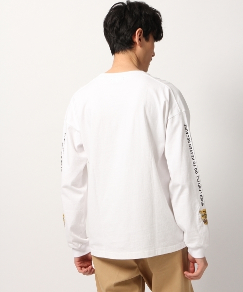 GLOBAL WORK(グローバルワーク)の「シシュウロンTEE/782695(Tシャツ/カットソー・メンズ・グレー/ホワイト・MEDIUM/LARGE)」の6枚目の写真