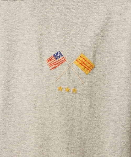 GLOBAL WORK(グローバルワーク)の「シシュウロンTEE/782695(Tシャツ/カットソー・メンズ・グレー/ホワイト・MEDIUM/LARGE)」の12枚目の写真