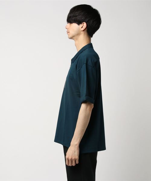 【Web限定】ポンチハーフジップポロシャツ 【Web限定】ポンチハーフジップポロシャツ