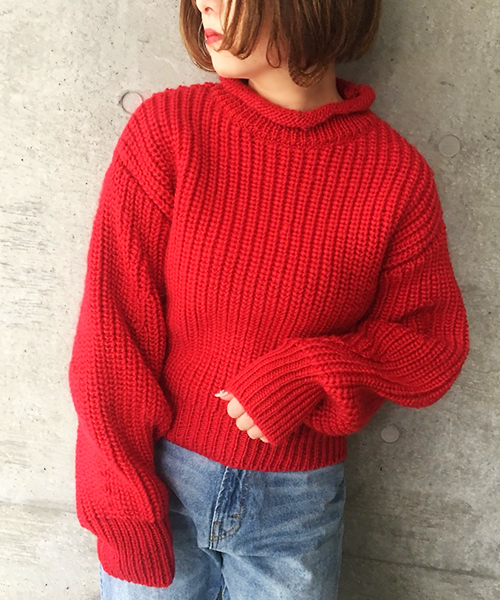 apres jour（アプレジュール）の「ハイネックロールニット【ZOZOTOWN限定アイテム】（ニット/セーター・レディース・ブラック/レッド/クリーム/キャメル・フリー）」の11枚目の写真