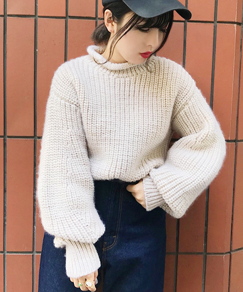 apres jour（アプレジュール）の「ハイネックロールニット【ZOZOTOWN限定アイテム】（ニット/セーター・レディース・ブラック/レッド/クリーム/キャメル・フリー）」の14枚目の写真