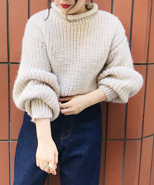 apres jour（アプレジュール）の「ハイネックロールニット【ZOZOTOWN限定アイテム】（ニット/セーター・レディース・ブラック/レッド/クリーム/キャメル・フリー）」の17枚目の写真