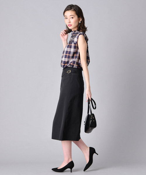 un dix cors(アンディコール)の「チェックノースリブラウス(シャツ/ブラウス・レディース・ネイビー/レッド・フリ-)」の11枚目の写真
