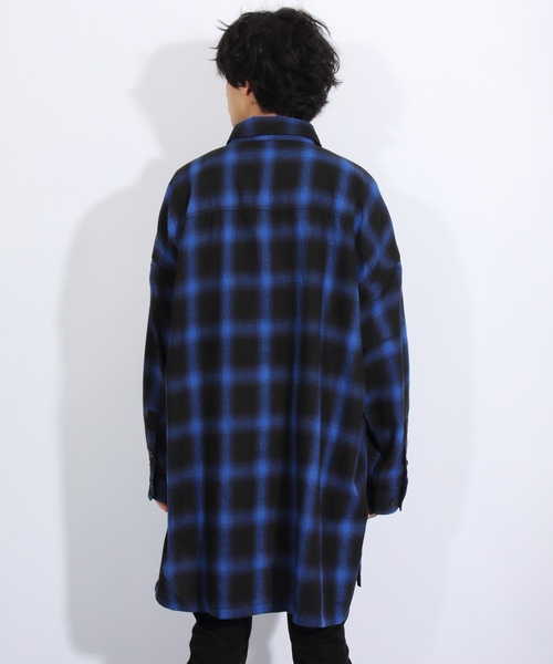 8(eight)(エイト)の「ビッグ チェックシャツ ビッグシルエット(シャツ/ブラウス・メンズ・ブラック/レッド/ブルー/グリーン・FREE)」の10枚目の写真