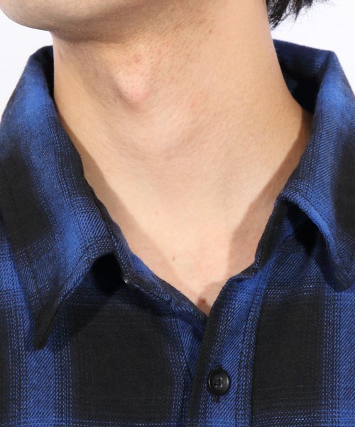 8(eight)(エイト)の「ビッグ チェックシャツ ビッグシルエット(シャツ/ブラウス・メンズ・ブラック/レッド/ブルー/グリーン・FREE)」の12枚目の写真