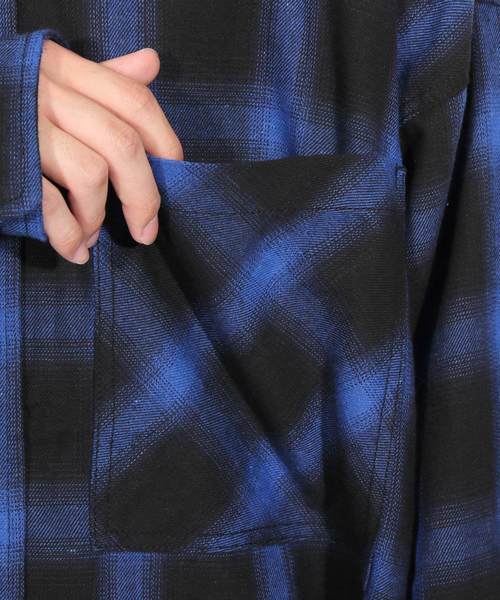 8(eight)(エイト)の「ビッグ チェックシャツ ビッグシルエット(シャツ/ブラウス・メンズ・ブラック/レッド/ブルー/グリーン・FREE)」の19枚目の写真