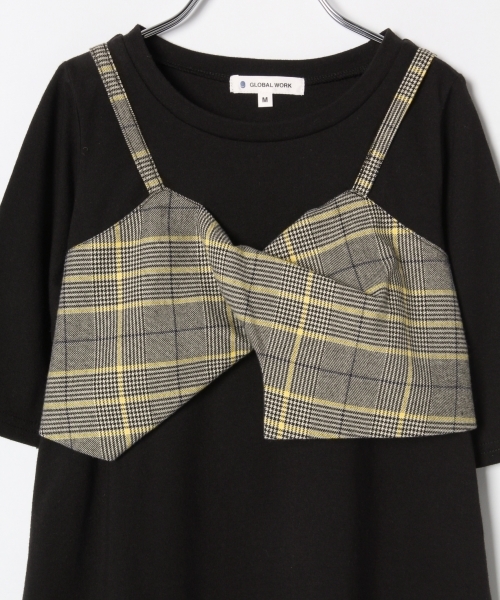 GLOBAL WORK（グローバルワーク）の「【キッズ】ビスチェツキワンピース7分袖/803100（ワンピース・キッズ・ブラック/ネイビー/グレー・SMALL/MEDIUM/LARGE/X-LARGE/XX-LARGE）」の12枚目の写真