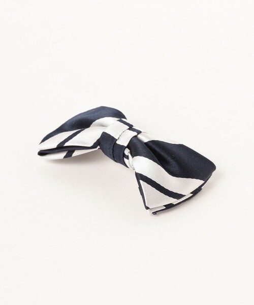 SMOOTHY / シルク レジメンタル ボウタイ クリップ（蝶ネクタイ