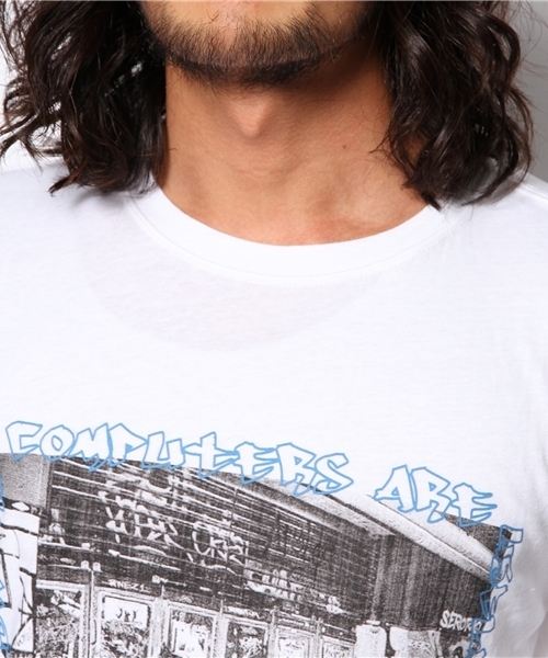 WEGO(ウィゴー)の「WEGO/ストリートフォトTee(Tシャツ/カットソー・メンズ・ホワイト/ブラック・LARGE/MEDIUM)」の6枚目の写真