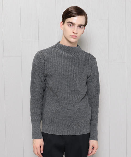 Andersen-Andersen（アンデルセンアンデルセン）の「＜ANDERSEN-ANDERSEN＞7GAUGE CREW NECK KNIT/ニット（ニット/セーター・メンズ・ネイビー/レッド/グレー・MEDIUM/X-SMALL/SMALL）」の2枚目の写真