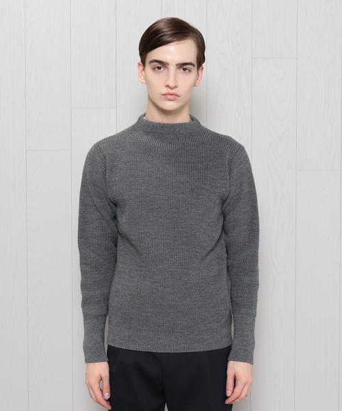 Andersen-Andersen（アンデルセンアンデルセン）の「＜ANDERSEN-ANDERSEN＞7GAUGE CREW NECK KNIT/ニット（ニット/セーター・メンズ・ネイビー/レッド/グレー・MEDIUM/X-SMALL/SMALL）」の7枚目の写真