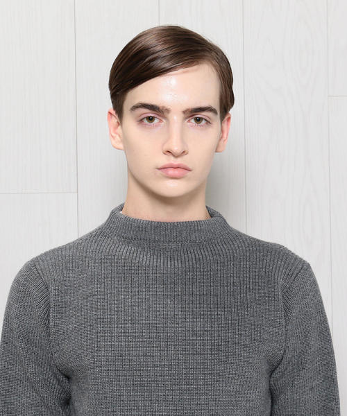 Andersen-Andersen（アンデルセンアンデルセン）の「＜ANDERSEN-ANDERSEN＞7GAUGE CREW NECK KNIT/ニット（ニット/セーター・メンズ・ネイビー/レッド/グレー・MEDIUM/X-SMALL/SMALL）」の10枚目の写真