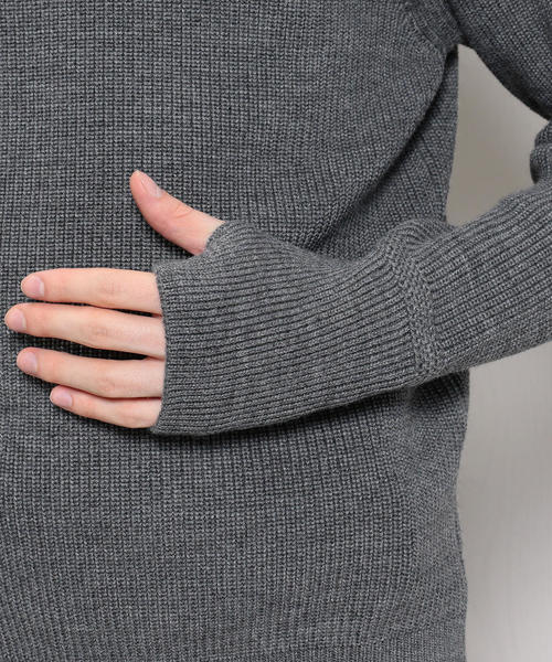 Andersen-Andersen（アンデルセンアンデルセン）の「＜ANDERSEN-ANDERSEN＞7GAUGE CREW NECK KNIT/ニット（ニット/セーター・メンズ・ネイビー/レッド/グレー・MEDIUM/X-SMALL/SMALL）」の11枚目の写真