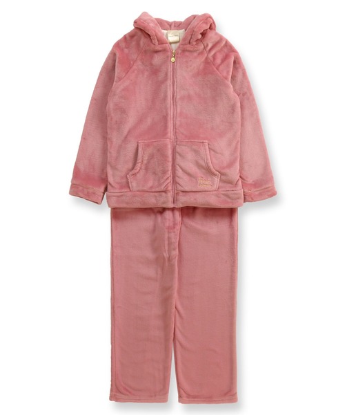 fran de lingerie(フランデランジェリー)の「memory fleece マイクロフリース パーカー上下セット(ルームウェア/パジャマ・レディース・ホワイト/パープル/ネイビー/オフホワイト/ピンク/オレンジ/ミント/ダークブルー/ワイン/ブルー/サックスブルー/チョコ/ローズ/ブルーパープル/グレー・M-L)」の13枚目の写真