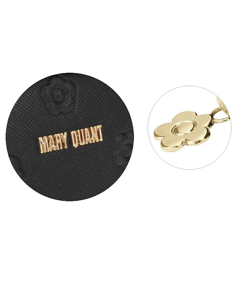 MARY QUANT（マリークワント）の「シンプルエンボスデイジースクエアペンケース（ステーショナリー・レディース・ブラック/ベージュ/ライトブルー・FREE）」の8枚目の写真