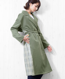 トレンチコート グリーン カーキ 緑色系 チェック柄 ファッション通販 Zozotown