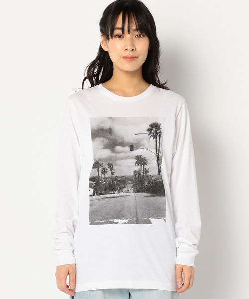 Khaju(カージュ)の「STAR&STRIPE:フォトロングスリーブTEE(Tシャツ/カットソー・レディース・ホワイト/ライトホワイト/ストーン/ホワイト系その他・ONE SIZE)」の21枚目の写真