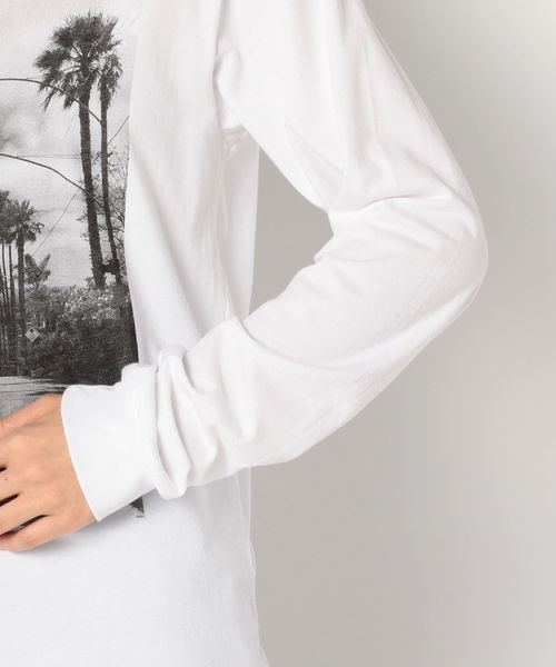 Khaju(カージュ)の「STAR&STRIPE:フォトロングスリーブTEE(Tシャツ/カットソー・レディース・ホワイト/ライトホワイト/ストーン/ホワイト系その他・ONE SIZE)」の16枚目の写真