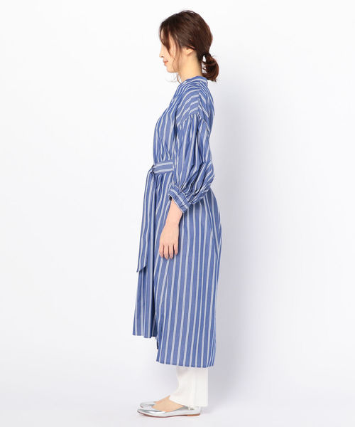 NOLLEY’S（ノーリーズ）の「【別注】シャツワンピース（ワンピース・レディース・ブルー系その他3/カーキ/ネイビー・36/38）」の17枚目の写真