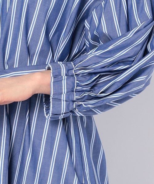 NOLLEY’S（ノーリーズ）の「【別注】シャツワンピース（ワンピース・レディース・ブルー系その他3/カーキ/ネイビー・36/38）」の13枚目の写真