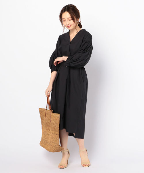 NOLLEY’S（ノーリーズ）の「【別注】シャツワンピース（ワンピース・レディース・ブルー系その他3/カーキ/ネイビー・36/38）」の6枚目の写真