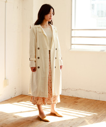 Auntie Rosa | 【Auntie Rosa】リネンロングトレンチコート(トレンチコート)