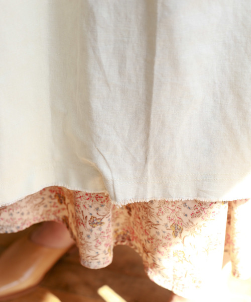 Auntie Rosa（アンティローザ）の「【Auntie Rosa】リネンロングトレンチコート（トレンチコート・レディース・ホワイト/ベージュ・FREE）」の16枚目の写真